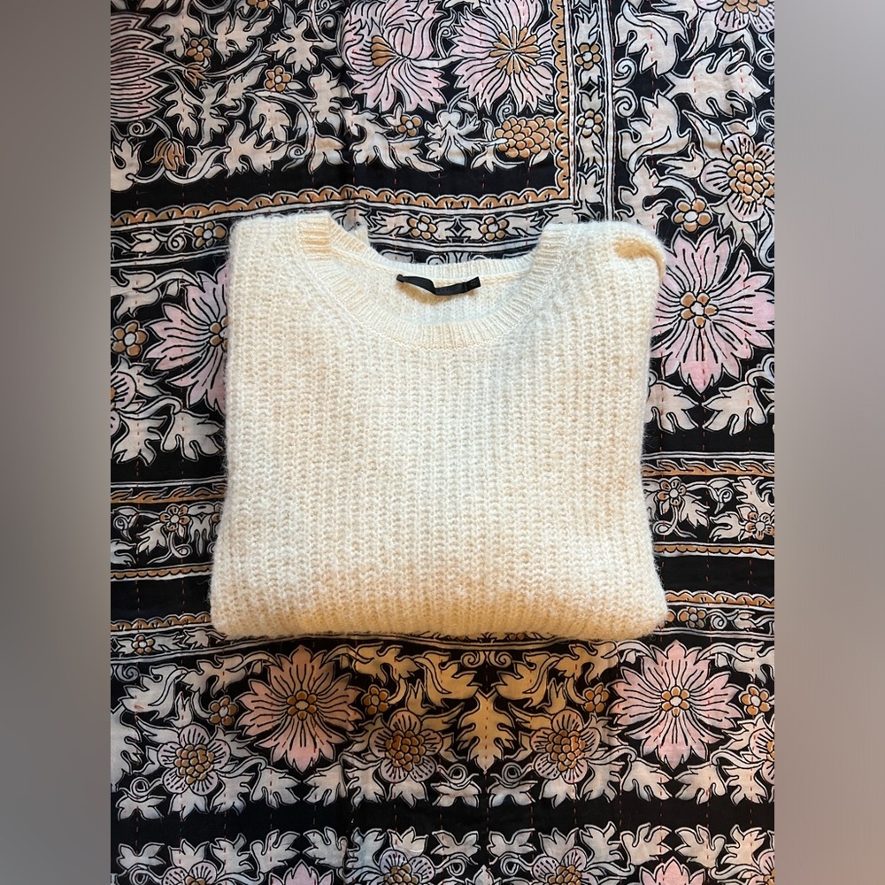 Jenni Kayne Alpaca Crewneck in Ivory